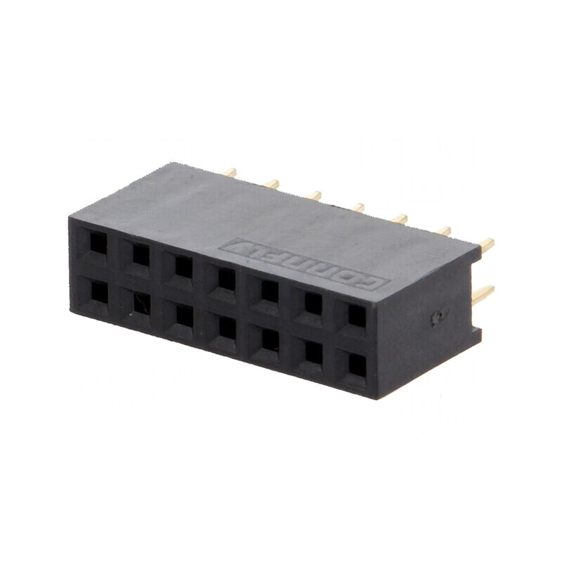 Conector şiruri pini soclu mamă 14 PIN 2,54mm THT 2x7 | Electronic-mag.ro | Componente Electronice