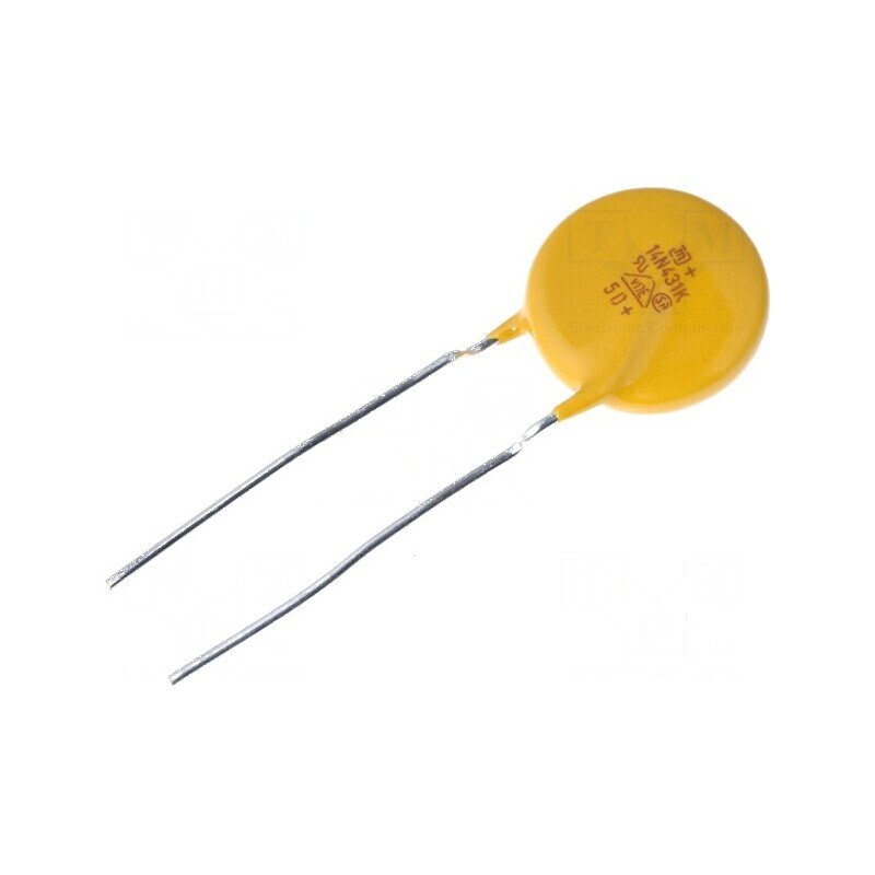 Varistor oxid de metal THT 275VAC 350VDC 430V ±10% 4,5kA | Electronic-mag.ro | Componente Electronice Varistor oxid de metal THT 275VAC 350VDC 430V ±10% 4,5kA | Electronic-mag.ro | Componente Electronice