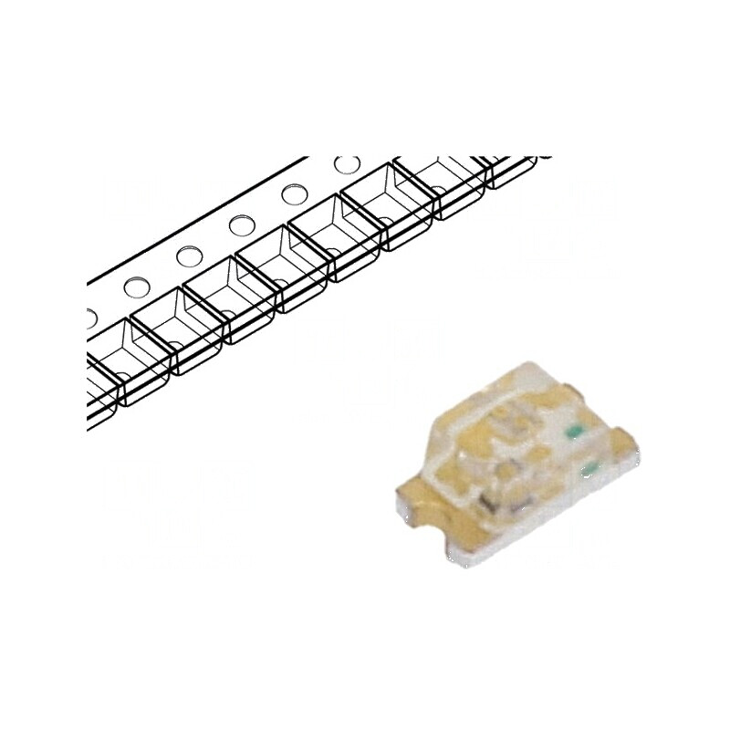 LED SMD 0603 Albastru 28-180mcd 1,6x0,8x0,8mm 130° 2,8-3,8V | Electronic-mag.ro | Componente Electronice