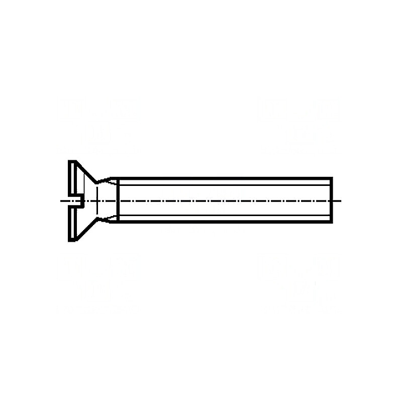 Şurub M3x6 îngropat crestat poliamidă DIN 963A | Electronic-mag.ro | Componente Electronice