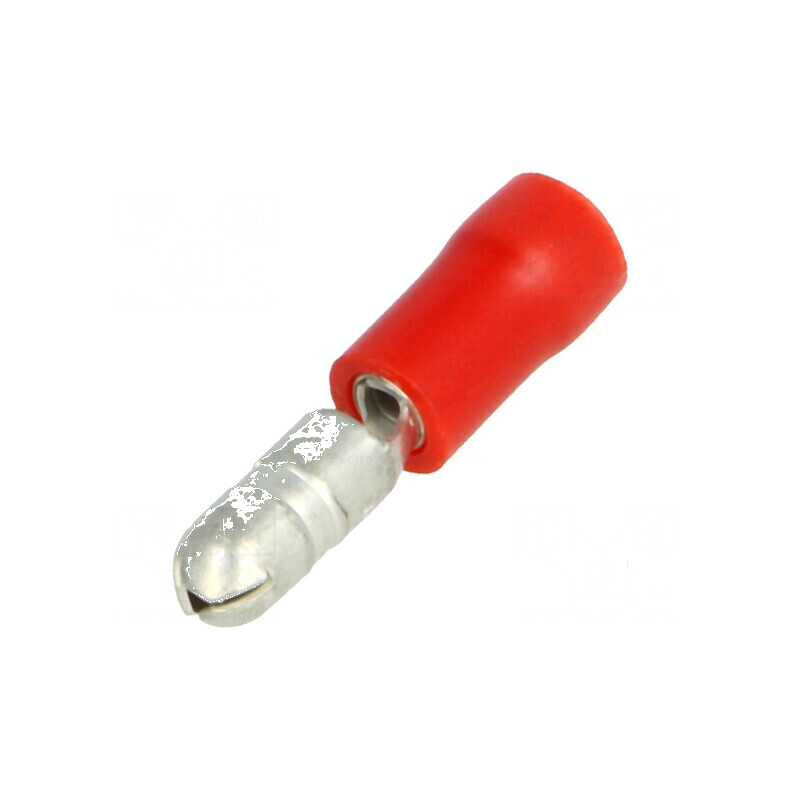 Terminal rotund tată Ø 4mm 0,25-1,5mm² crimpat pe cablu | Electronic-mag.ro | Componente Electronice