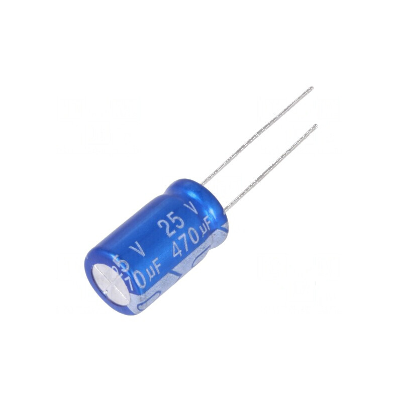 Condensator electrolitic THT 470uF 25VDC Ø10x16mm 5mm | Electronic-mag.ro | Componente Electronice