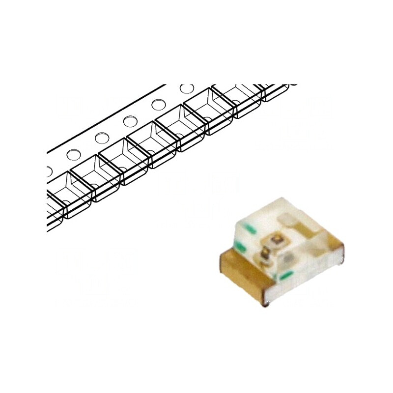 LED SMD 0805 verde 20mA 570nm 120° 20-50mcd 2x1,25x1,1mm | Electronic-mag.ro | Componente Electronice