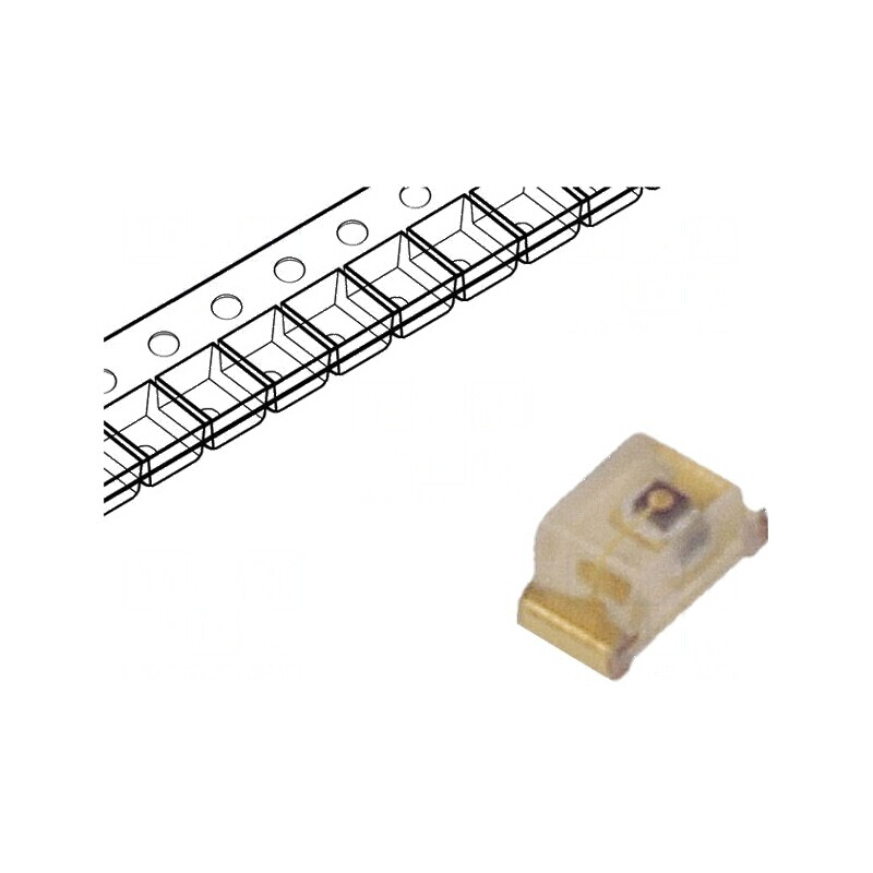 LED SMD 0402 galben 80-150 mcd 1x0,5x0,5mm 120° 20mA | Electronic-mag.ro | Componente Electronice