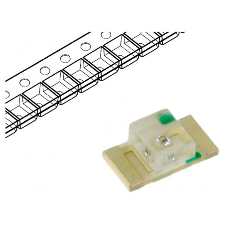 LED SMD 1206 galben 80-150mcd 3,2x1,6x1,05mm 120° 2-2,5V | Electronic-mag.ro | Componente Electronice