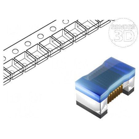 Inductor SMD 0805 150nH 400mA 0,56Ω 920MHz ±5% Q: 50 LQW | Electronic-mag.ro | Componente Electronice