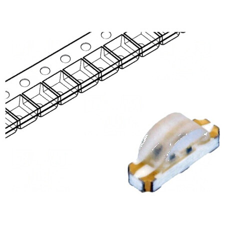 LED SMD 1204 roșie/verde 3,2x1x1,5mm 130° 20mA | Electronic-mag.ro | Componente Electronice