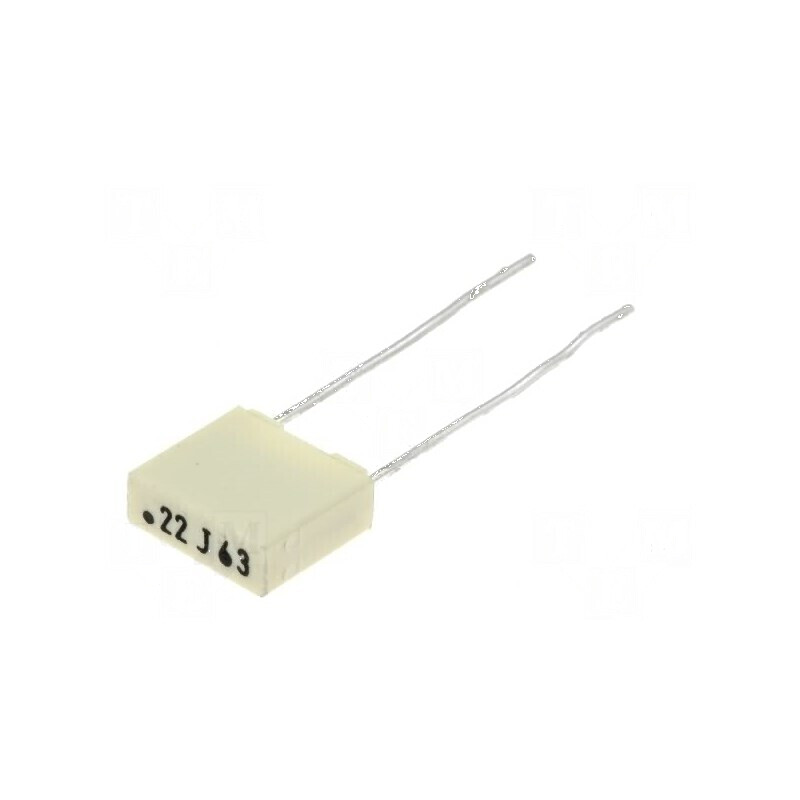 Condensator poliester 220nF 40VAC 63VDC 5mm ±10% THT R82 | Electronic-mag.ro | Componente Electronice