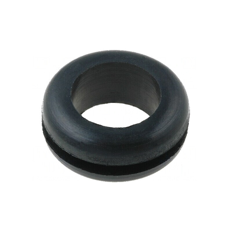 Manşon din gumă neagră Ø 12,7mm, Ø orificiu 9,5mm | Electronic-mag.ro | Componente Electronice