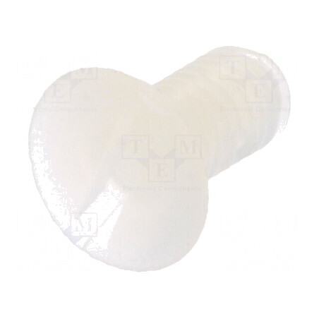 Şurub M3x6 îngropat crestat 1mm poliamidă naturală | Electronic-mag.ro | Componente Electronice