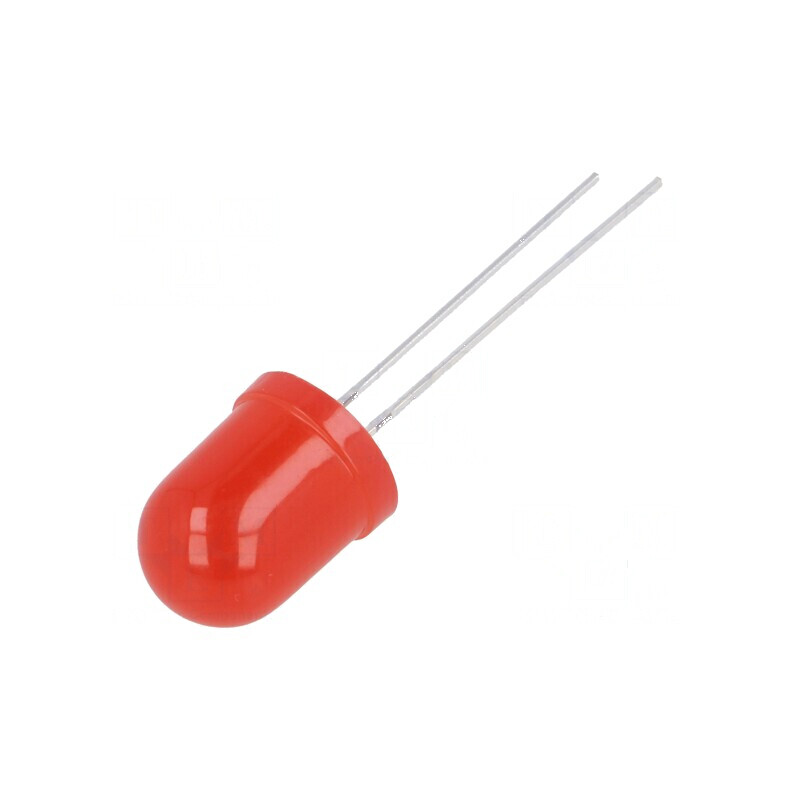 LED roșie 10mm 150-220mcd 180° convex | Electronic-mag.ro | Componente Electronice
