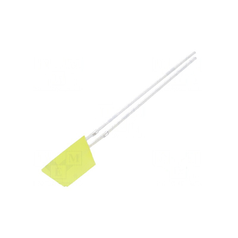 LED galbenă 100-150mcd 140° plată - Nr. term: 2 | Electronic-mag.ro | Componente Electronice