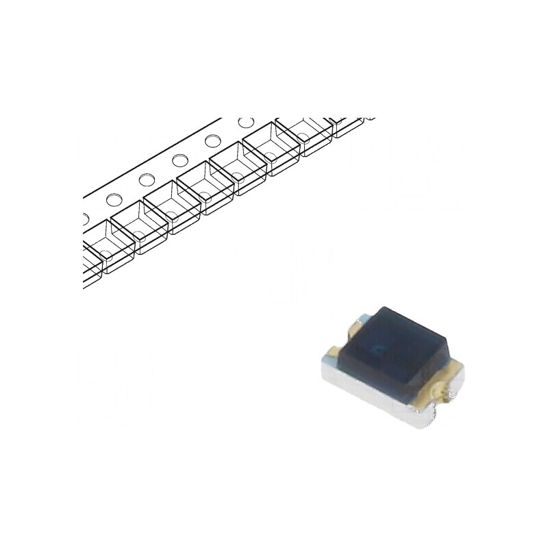 Fototranzistor 2x1,2x1mm 940nm 30V cu Lentilă Neagră | Electronic-mag.ro | Componente Electronice