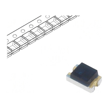 Fototranzistor 2x1,2x1mm 940nm 30V cu Lentilă Neagră | Electronic-mag.ro | Componente Electronice