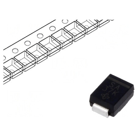 Diodă redresoare SMD 50V 1,5A DO214AA, SMB Ufmax 1,15V | Electronic-mag.ro | Componente Electronice