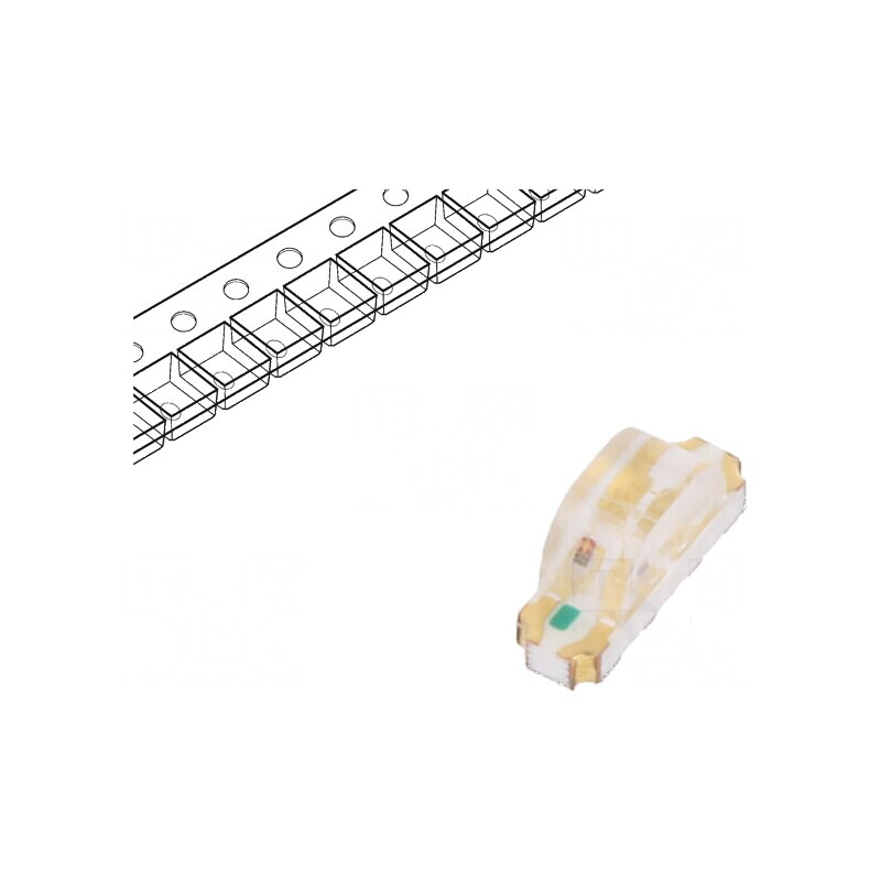LED SMD 1204 verde/albastru/portocaliu 3,2x1x1,48mm 140° | Electronic-mag.ro | Componente Electronice