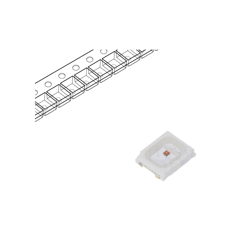 LED SMD 2835 galben PLCC2 5÷8lm 2,8x3,5x0,8mm 120° 1,8÷2,5V | Electronic-mag.ro | Componente Electronice
