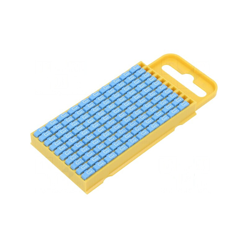 Markere Marcaj L3 4,3-5,3mm Albastru Poliamidă -40-85°C WIC | Electronic-mag.ro | Componente Electronice