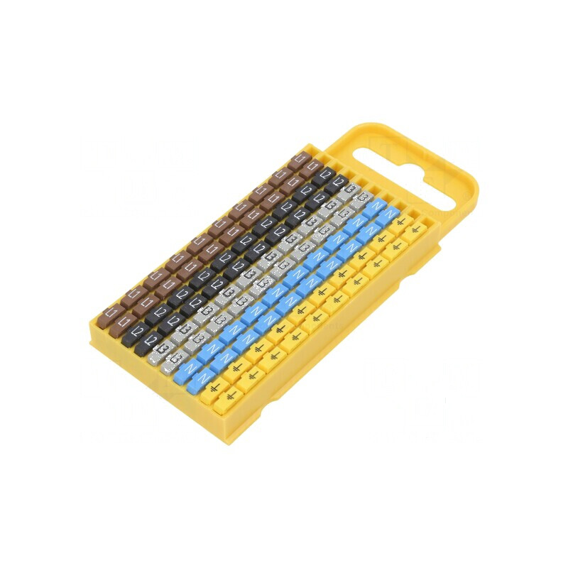 Markere Marcaj Poliamidă L1, L2, L3, N, Împământare 4,3÷5,3mm | Electronic-mag.ro | Componente Electronice