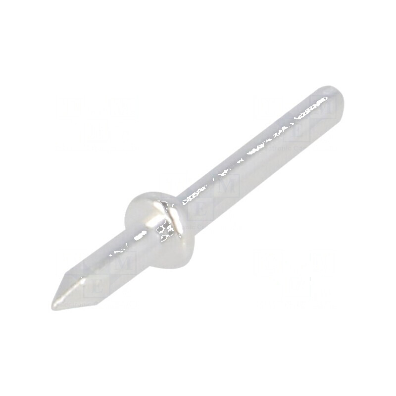 Vârf pin lipire THT argintat alamă Ø 1mm 10mm | Electronic-mag.ro | Componente Electronice