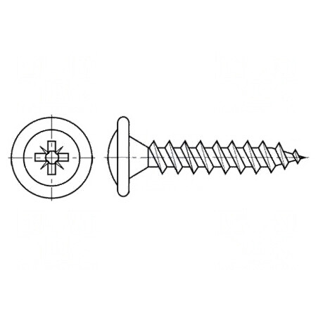 Şuruburi pentru lemn 3,5x35mm Cap buton Pozidriv PZ2 pentru plăci PAL | Electronic-mag.ro | Componente Electronice