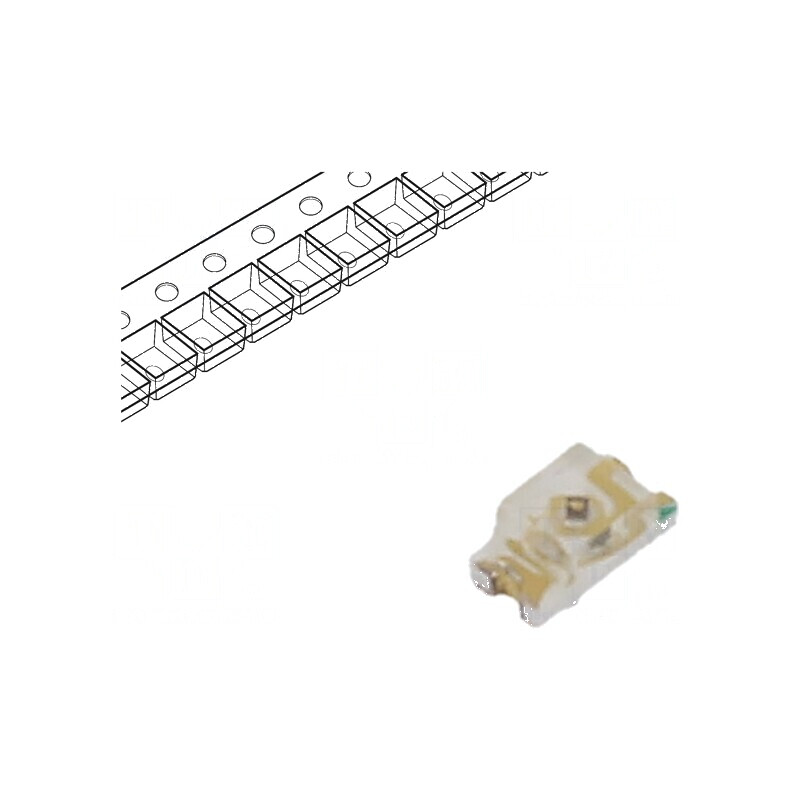 LED SMD 0603 galben 90-120mcd 1,6x0,8x0,7mm 140° 20mA 72mW | Electronic-mag.ro | Componente Electronice