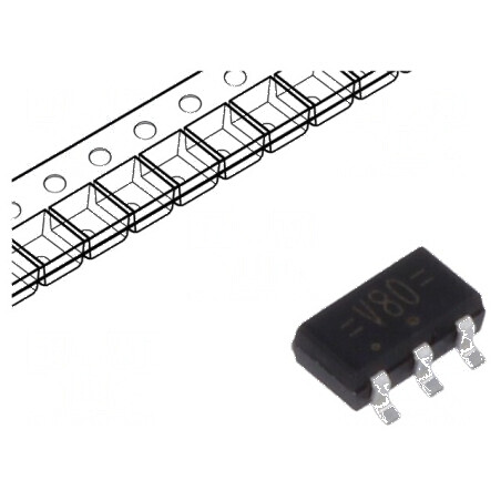 Flip-Flop Digital D 1 CMOS TTL Mini Logic SMD SC74A | Electronic-mag.ro | Componente Electronice