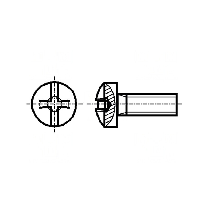 Şurub M1,6x2 0,35 Cap buton Phillips 0,4mm PH0 oţel | Electronic-mag.ro | Componente Electronice