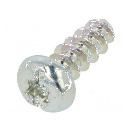 Şurub pentru plastic 2,2x6 mm cu cap rotund crestat Torx® zincat | Electronic-mag.ro | Componente Electronice