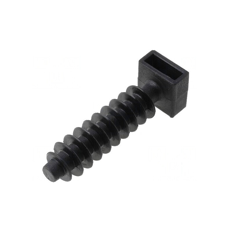 Bolţuri poliamidă UL94V-2 neagră 37mm H, 6,3mm H1, 12,7mm L | Electronic-mag.ro | Componente Electronice