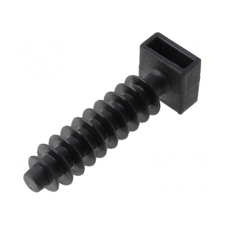 Bolţuri poliamidă UL94V-2 neagră 37mm H, 6,3mm H1, 12,7mm L | Electronic-mag.ro | Componente Electronice