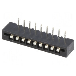 Conector FFC/FPC 90° 9 pini Non-ZIF THT cositorit | Electronic-mag.ro | Componente Electronice