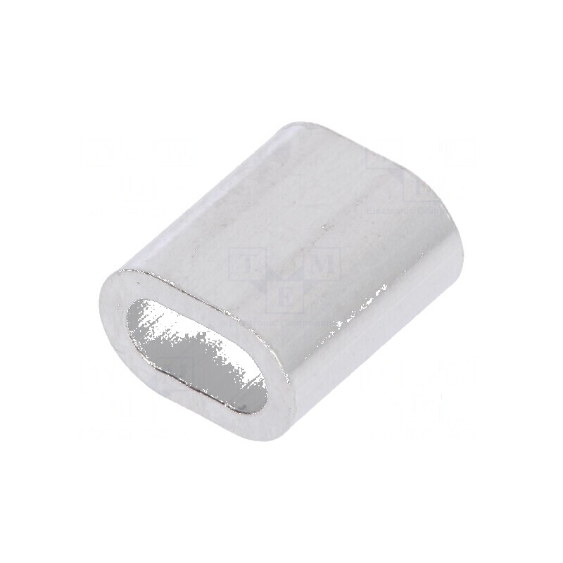 Inel de prindere din aluminiu pentru cabluri Ø2mm L7mm | Electronic-mag.ro | Componente Electronice