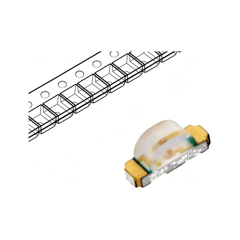 LED SMD 1204 verde 4,5-15mcd 3,2x1,5x1mm 130° 20mA 572nm | Electronic-mag.ro | Componente Electronice