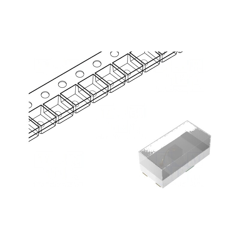 LED SMD 0402 roșu 90mcd 20mA 631nm 130° | Electronic-mag.ro | Componente Electronice