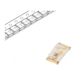LED SMD 0603 roșie 200-350mcd 1,6x0,8x0,25mm 120° 20mA 75mW | Electronic-mag.ro | Componente Electronice