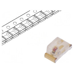 LED SMD 0603 roșie 120-230 mcd 1,6x0,8x0,75 mm 120° 20 mA rolă | Electronic-mag.ro | Componente Electronice