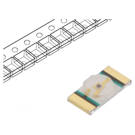 LED SMD 1206 galben 28-450mcd 3,2x1,6x0,6mm 130° 1,6-2,4V | Electronic-mag.ro | Componente Electronice