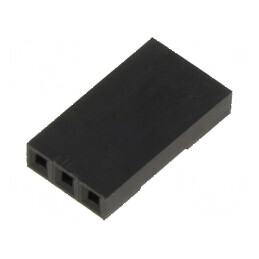 Conector şiruri pini mufă mamă 2,54mm PIN 3 fără contacte | Electronic-mag.ro | Componente Electronice