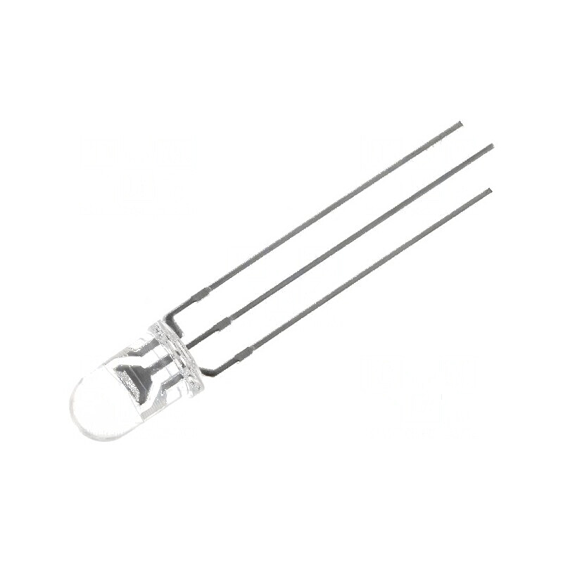 LED 5mm roșie/verde 500-1120mcd 30° convex | Electronic-mag.ro | Componente Electronice
