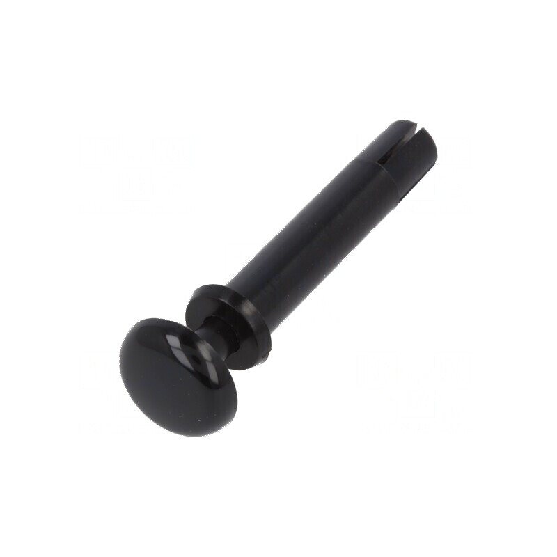 Diblu poliamidă 66 UL94V-2 Ø4mm negru | Electronic-mag.ro | Componente Electronice