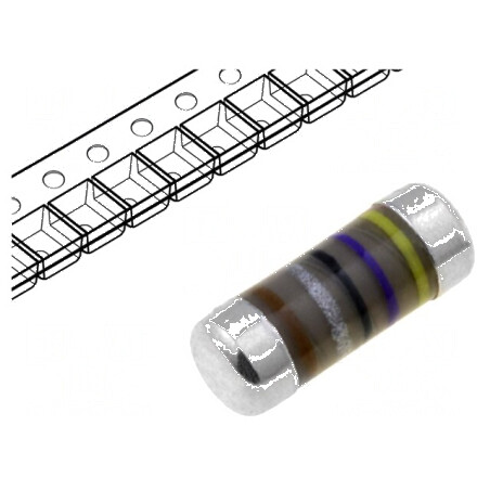 Rezistor SMD 0207 MELF 4,7kΩ 1W ±1% Ø2,2x5,8mm | Electronic-mag.ro | Componente Electronice