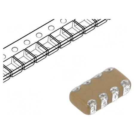 Condensator ceramic MLCC 10nF 50V X7R ±10% SMD 0612 | Electronic-mag.ro | Componente Electronice