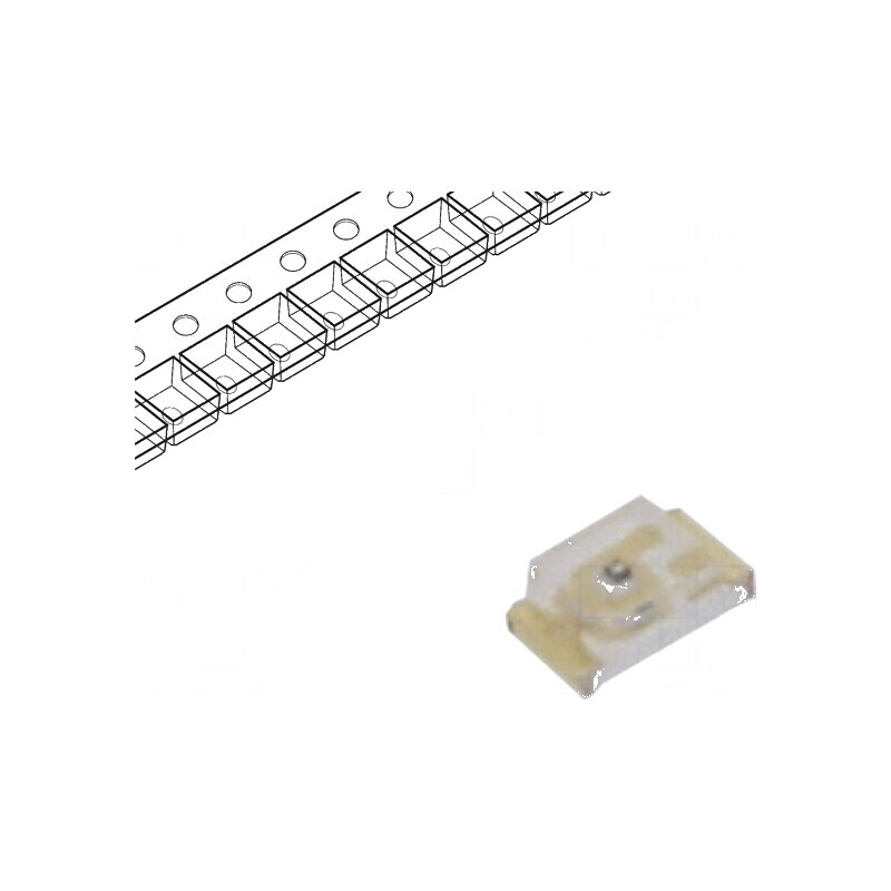 LED SMD 1608 galben-verde 45-112mcd 1,6x0,8x0,6mm 120° 20mA | Electronic-mag.ro | Componente Electronice