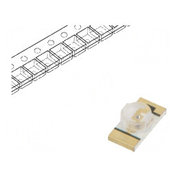 LED SMD 3216 roșie 3,2x1,6mm 20mA 624nm | Electronic-mag.ro | Componente Electronice