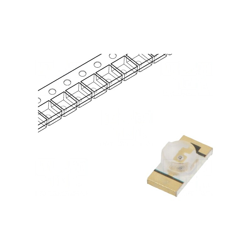 LED SMD 3216 roșie 3,2x1,6mm 20mA 624nm | Electronic-mag.ro | Componente Electronice
