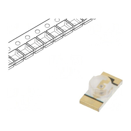 LED SMD 3216 roșie 3,2x1,6mm 20mA 624nm | Electronic-mag.ro | Componente Electronice
