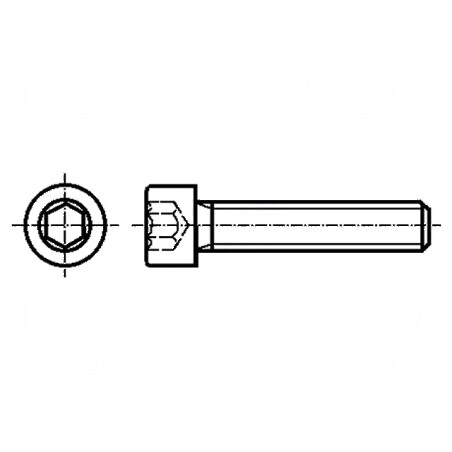 Şurub M5x16 Cap Rotund Imbus HEX 4mm DIN 912 | Electronic-mag.ro | Componente Electronice
