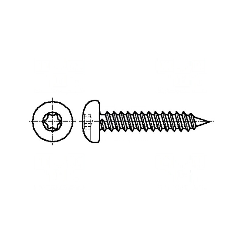 Şurub lemn 5x20 Cap rotund Torx TX25 | Electronic-mag.ro | Componente Electronice
