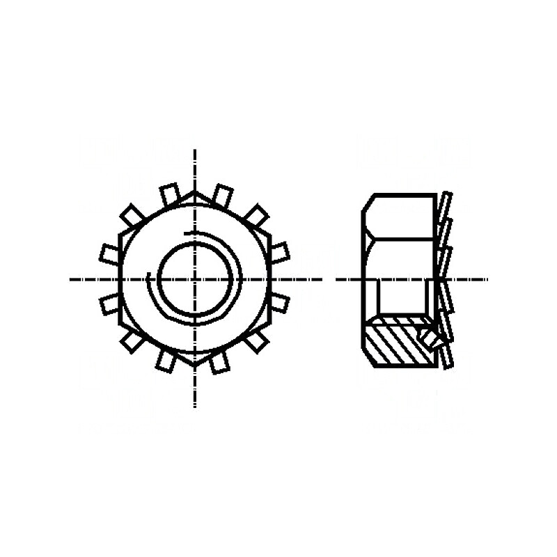 Piuliță hexagonală M6 din oțel cu acoperire zincată 10mm BN 1364 | Electronic-mag.ro | Componente Electronice
